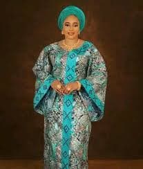 Close up texture of vibrant Atamfa fabric pattern